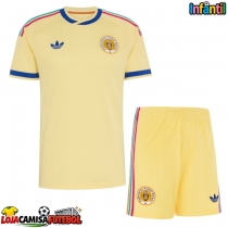 Camisa de Futebol Curaçao Equipamento Secundário Infantil Mundo 2026 Manga Curta (+ Calças curtas)